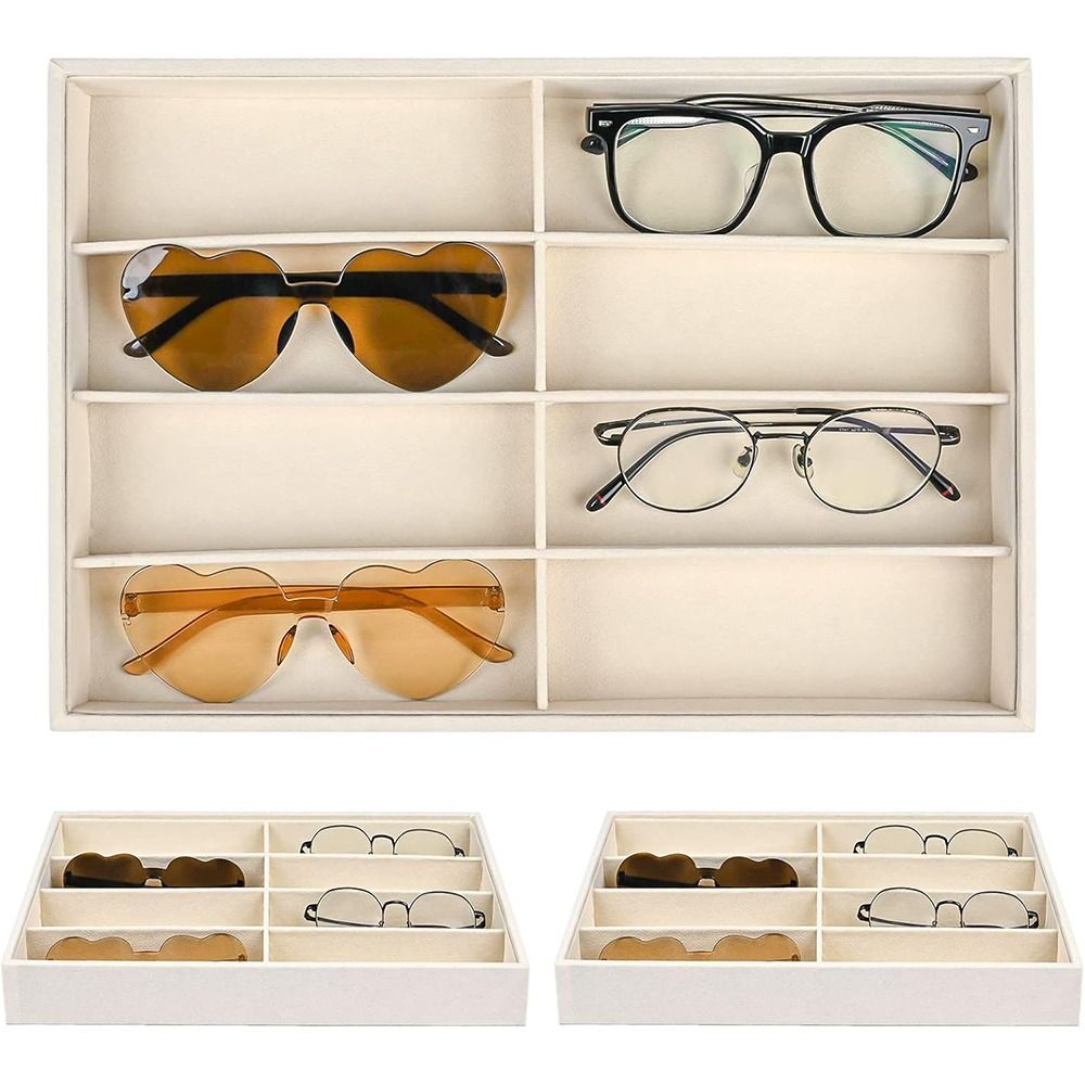 Men'S Accessories Organizer Tray - 8 Grids Sunglass Organizer Glasses Holder