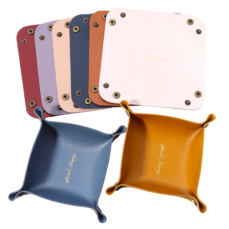 Bifold Leather Wallet - 1pc PU Leather Storage Box Colorful