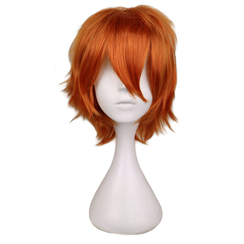 Men Accessories Bd - Short Orange Wig for Men Women