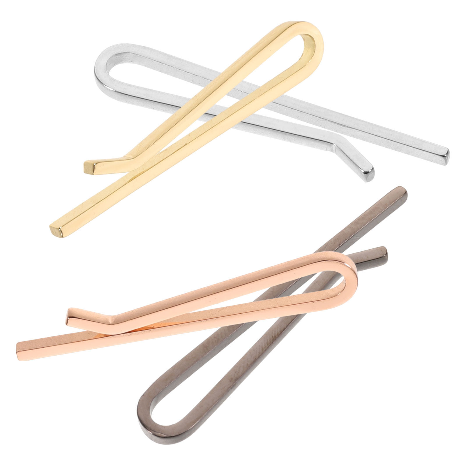 Men'S Minimalist Accessories - 4Pcs Tie Clips for Men Slim