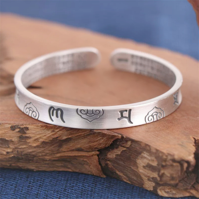 Men Accessories Ethnic - Ethnic Style Auspicious Clouds Bangle For