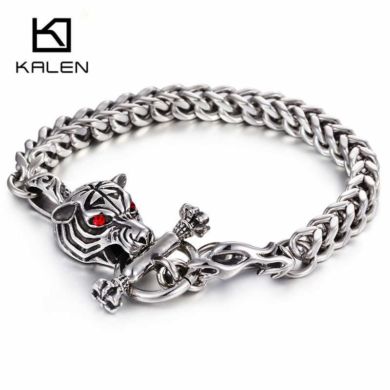KALEN Stainless Steel Red Eyes - Men Accessories Bd review and price