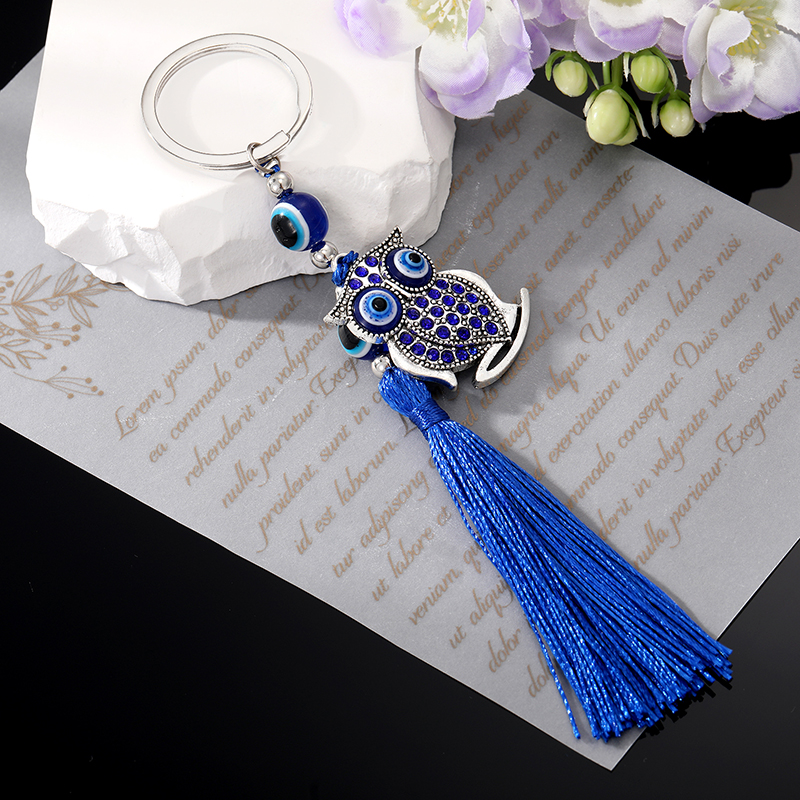 Zircon Turkish Blue Eye Owl An - Men Accessories Evil Eye review and price
