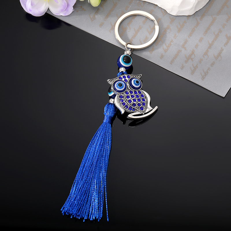 Zircon Turkish Blue Eye Owl An - Men Accessories Evil Eye review and price