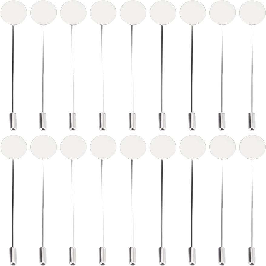 1 Box 60Pcs Round Tray Lapel P - Men'S Accessories Tray review and price