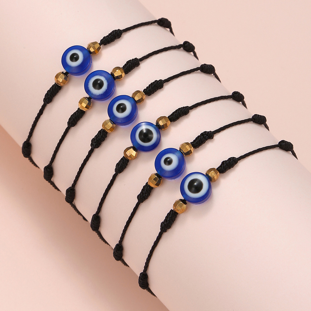 6Pcs Blue Evil Eye Bracelets S - Men Accessories Evil Eye review and price