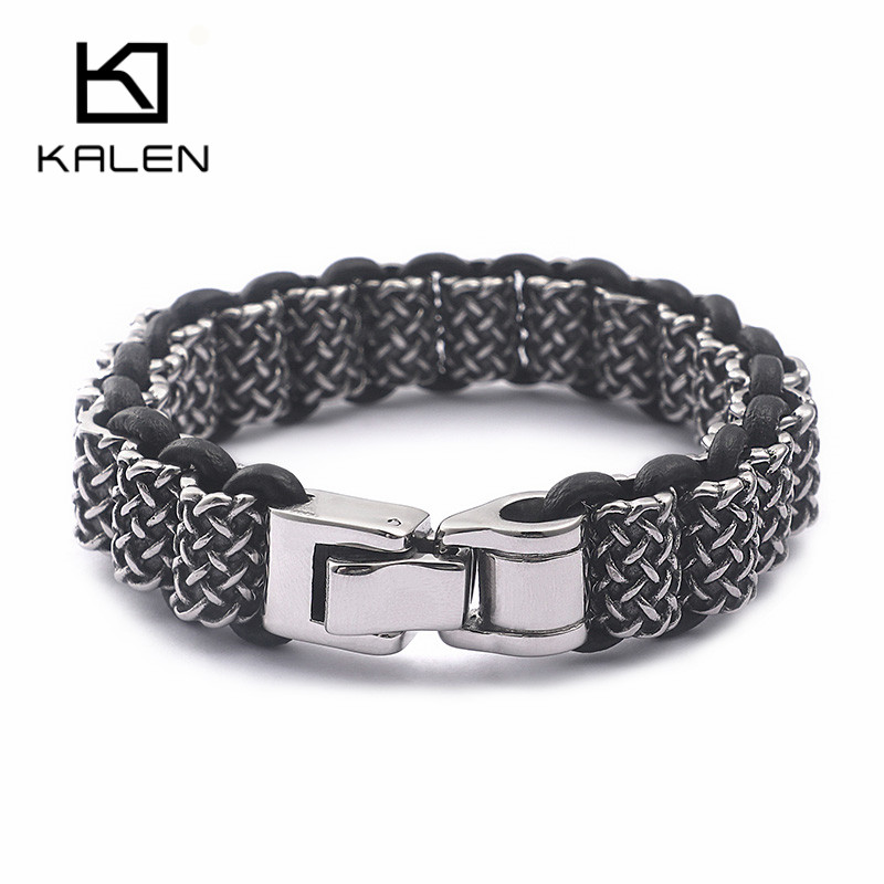 KALEN Vintage Black Leather Li - Men Accessories Bd review and price