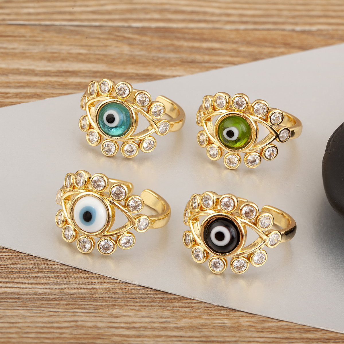 Colorful Crystal Evil Eyes Rin - Men Accessories Evil Eye review and price