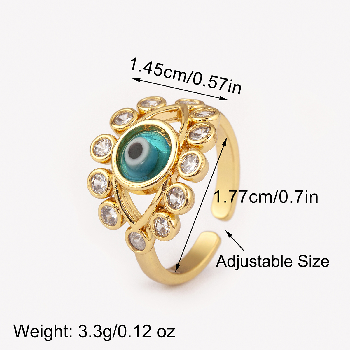 Colorful Crystal Evil Eyes Rin - Men Accessories Evil Eye review and price