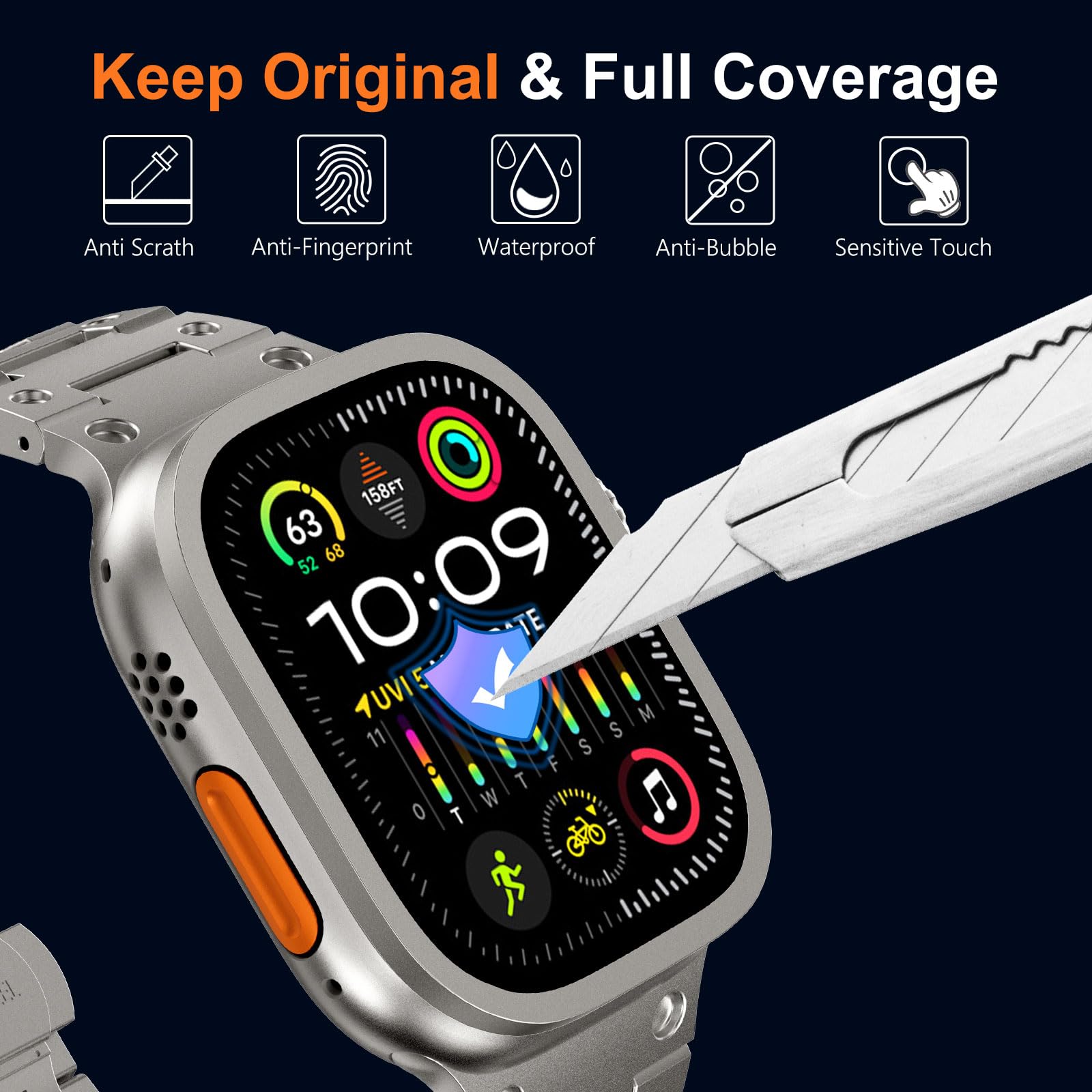 Tempered Glass for Apple Watch - Men'S Accessories Display review and price
