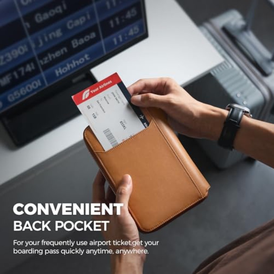 Leather Passport Holder for 4- - Passport Wallet Rfid review and price
