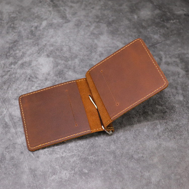 Handmade Genuine Leather Money - Bifold Leather Wallet review and price