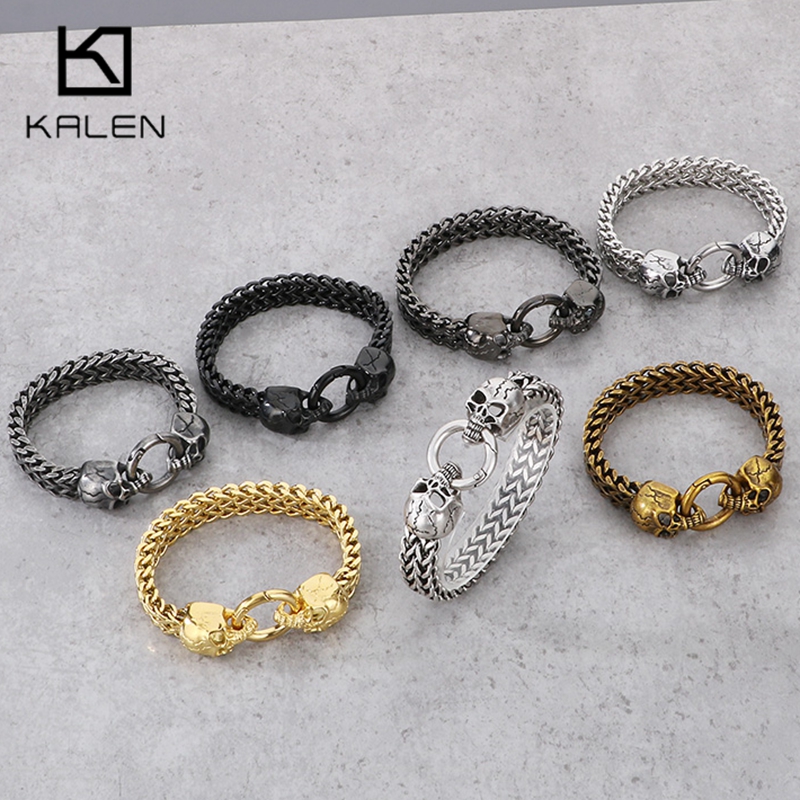 KALEN Punk Stainless Steel Sku - Men Accessories Bd review and price