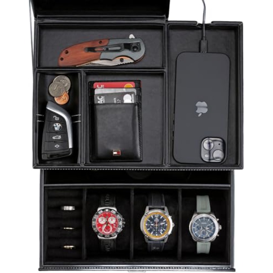 Mens Jewelry Box Organizer and - Men'S Accessories Organizer Tray review and price