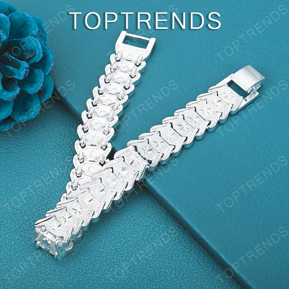 Noble 925 Sterling Silver Fash - Men Accessories Chain And Bracelet review and price