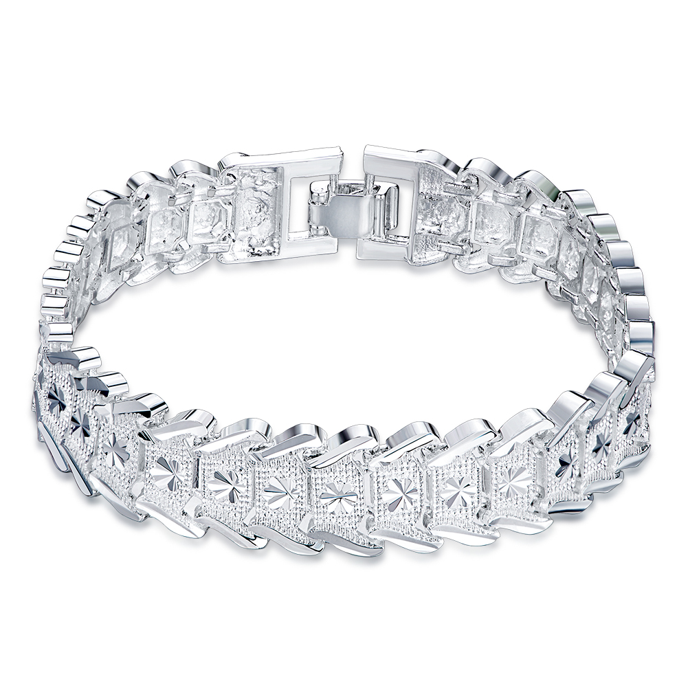 Noble 925 Sterling Silver Fash - Men Accessories Chain And Bracelet review and price