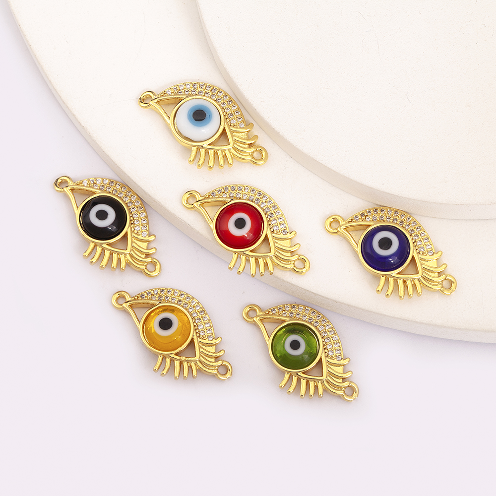 Colorful Shiny Crystal Evil Ey - Men Accessories Evil Eye review and price