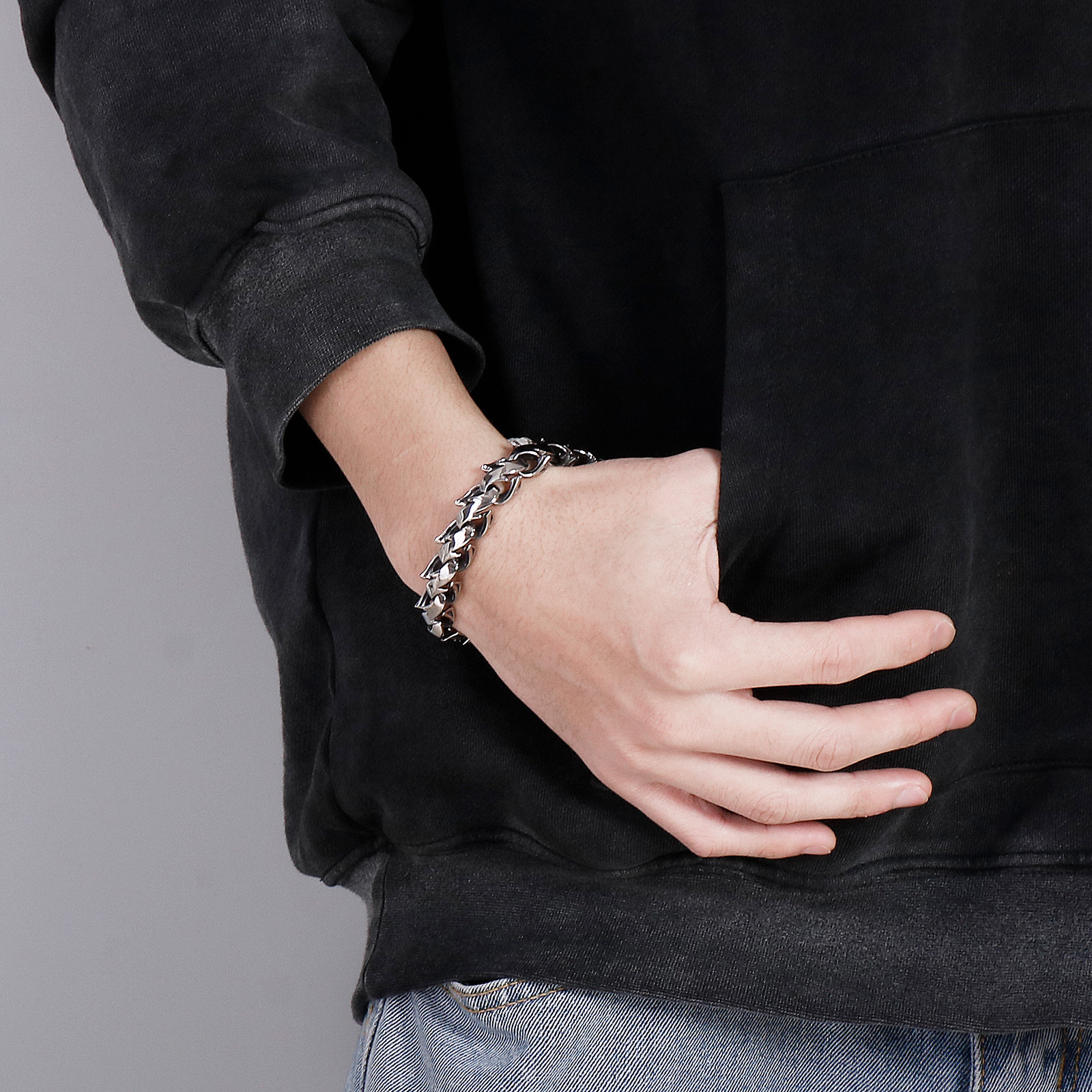 KALEN Polished Chunky Bracelet - Men Accessories Bd review and price