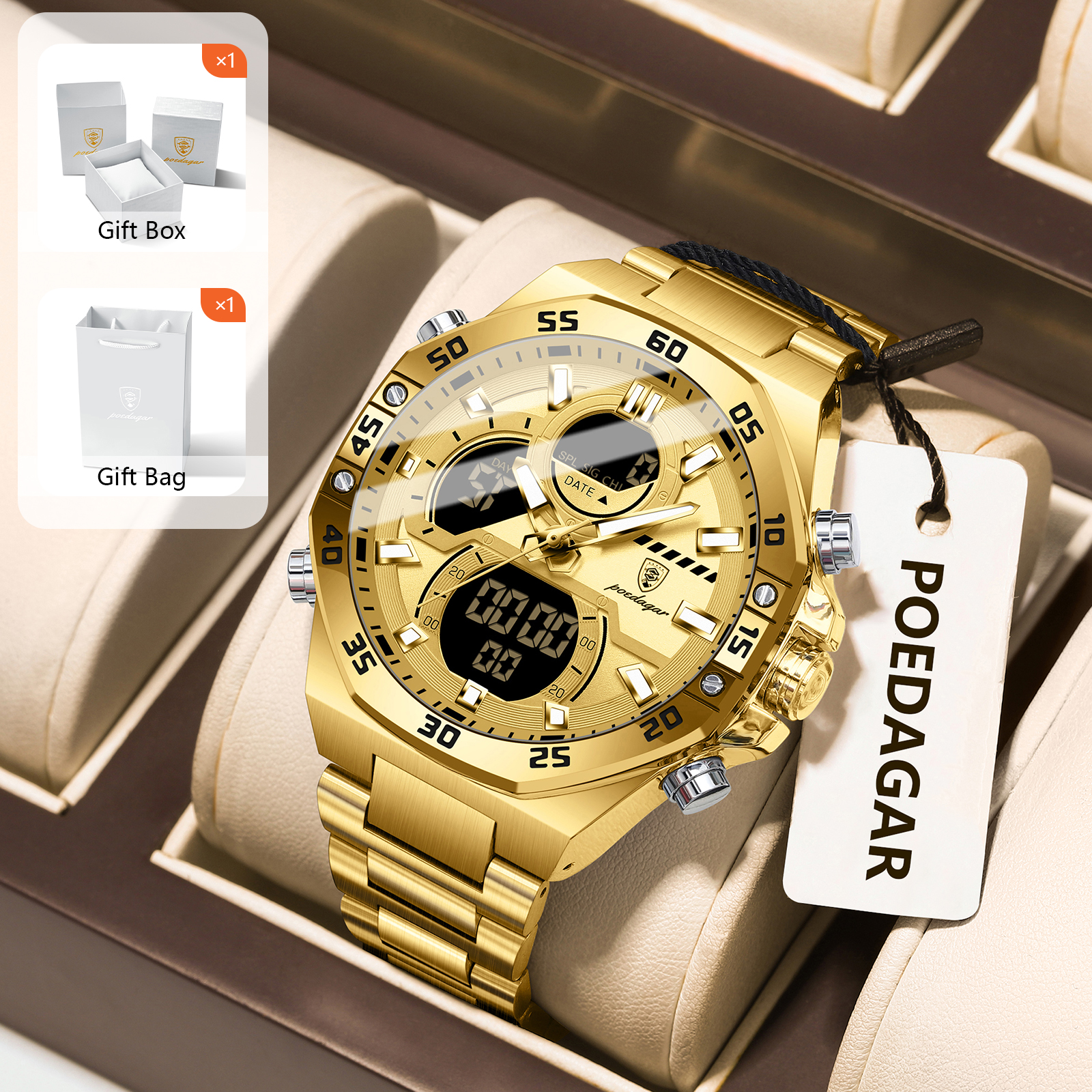 POEDAGAR Sport Men Watch LED W - Men Accessories Jewelry review and price