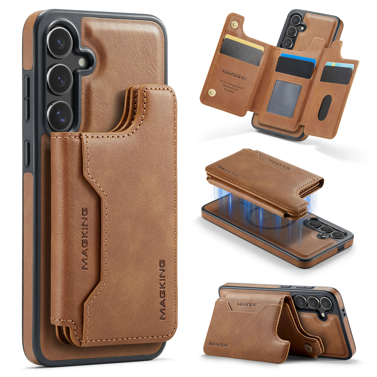 2 in 1 Detachable Card Holder  - Bifold Leather Wallet review and price