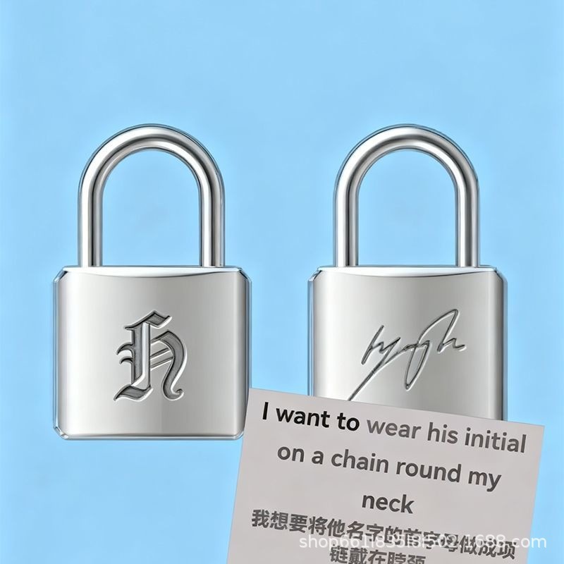 Ashionable Creative Metal Lock - Men Accessories Jewelry review and price