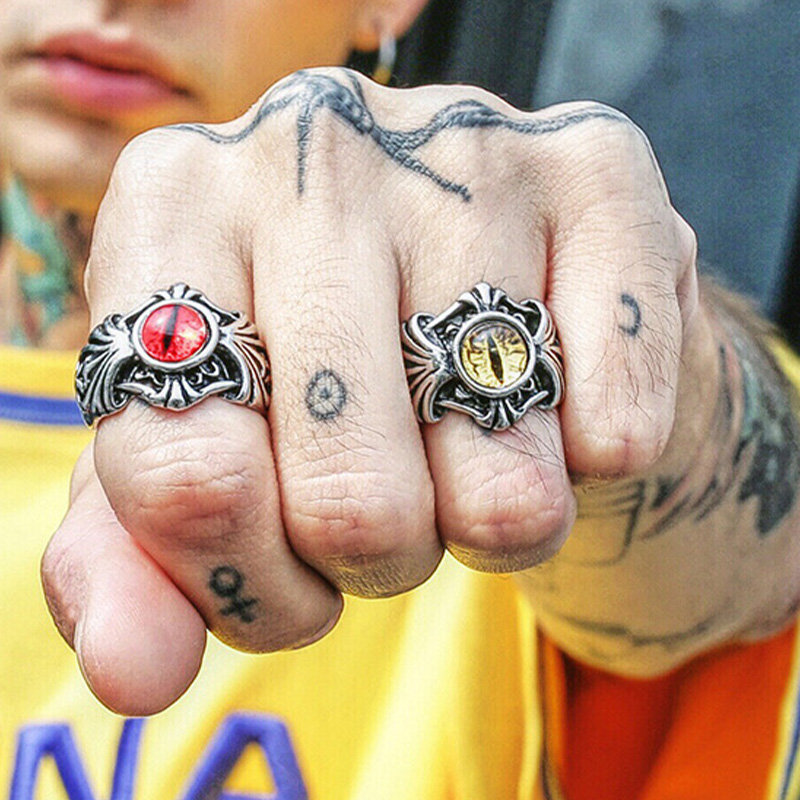 Retro Vines Evil Eye Ring For  - Men Accessories Evil Eye review and price