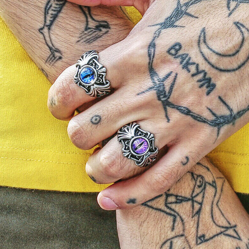 Retro Vines Evil Eye Ring For  - Men Accessories Evil Eye review and price