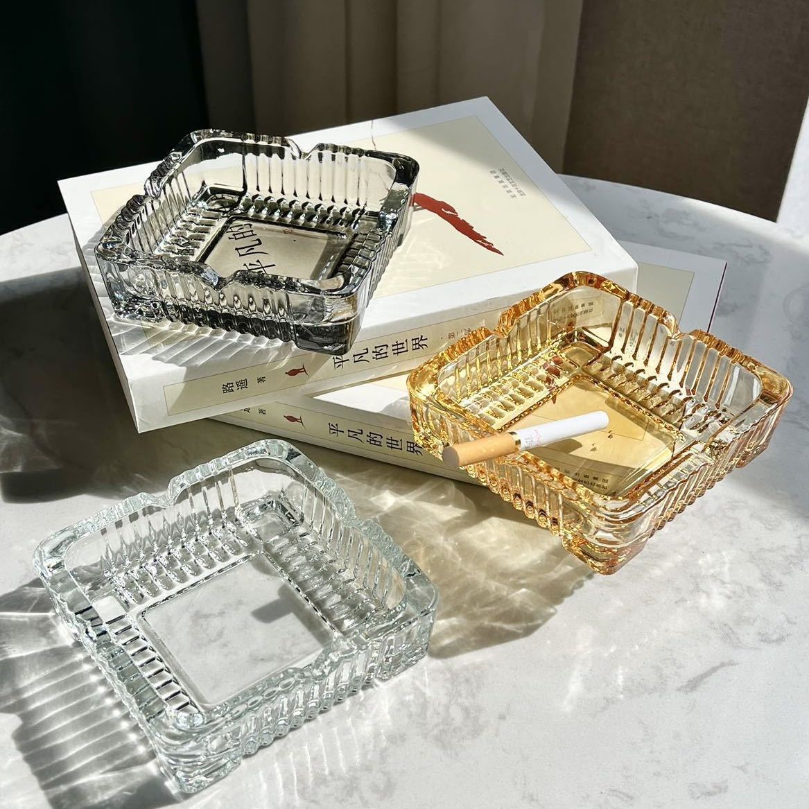 Transparent Glass Ashtray Ciga - Men'S Accessories Tray review and price