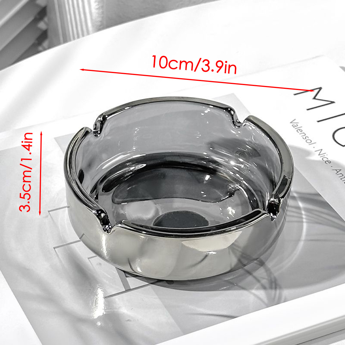 Transparent Glass Ashtray Ciga - Men'S Accessories Tray review and price