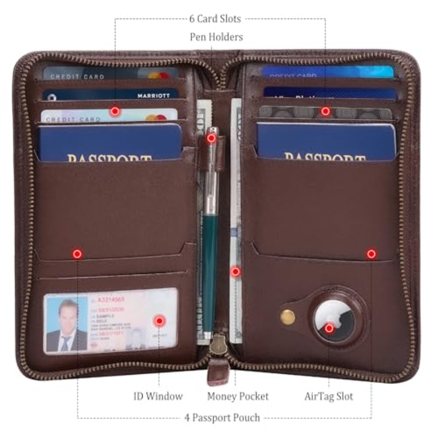 Polare Full Grain Leather Pass - Passport Wallet Rfid review and price