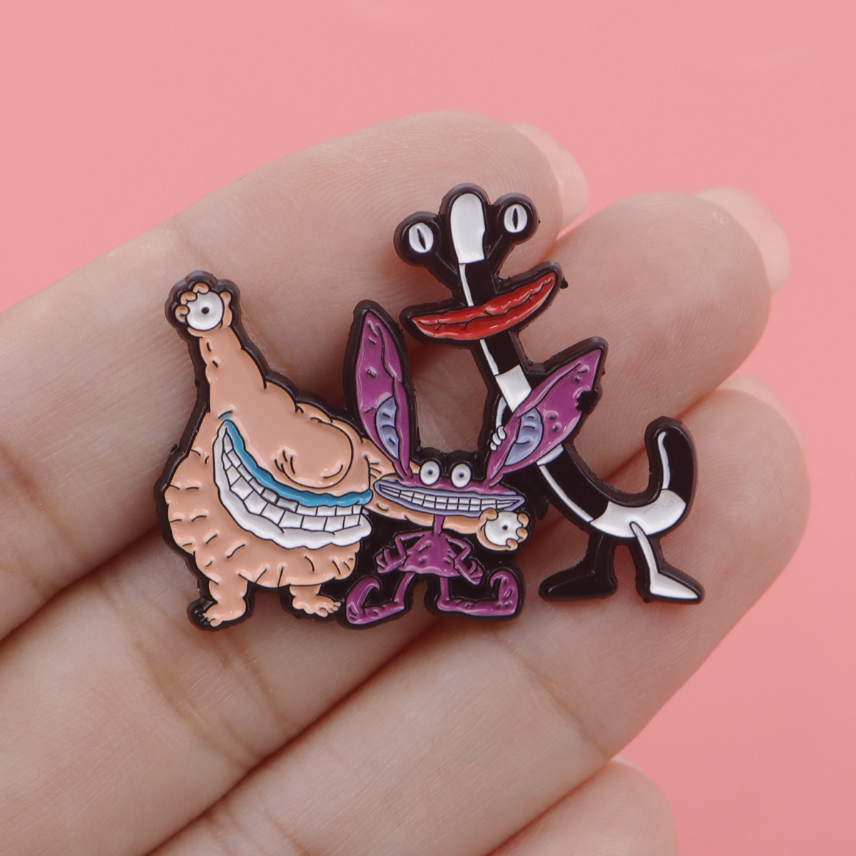 Cartoon Monster Enamel Pin Bad - Men Accessories Jewelry review and price