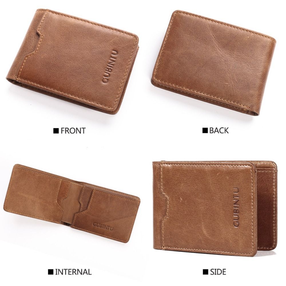 Minimalist Genuine Leather Men - Bifold Leather Wallet review and price