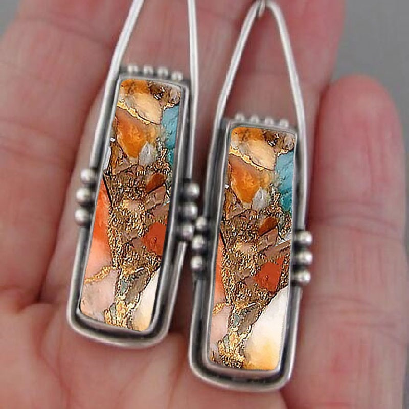 2PCS Retro Bohemian Earrings I - Men Accessories Ethnic review and price