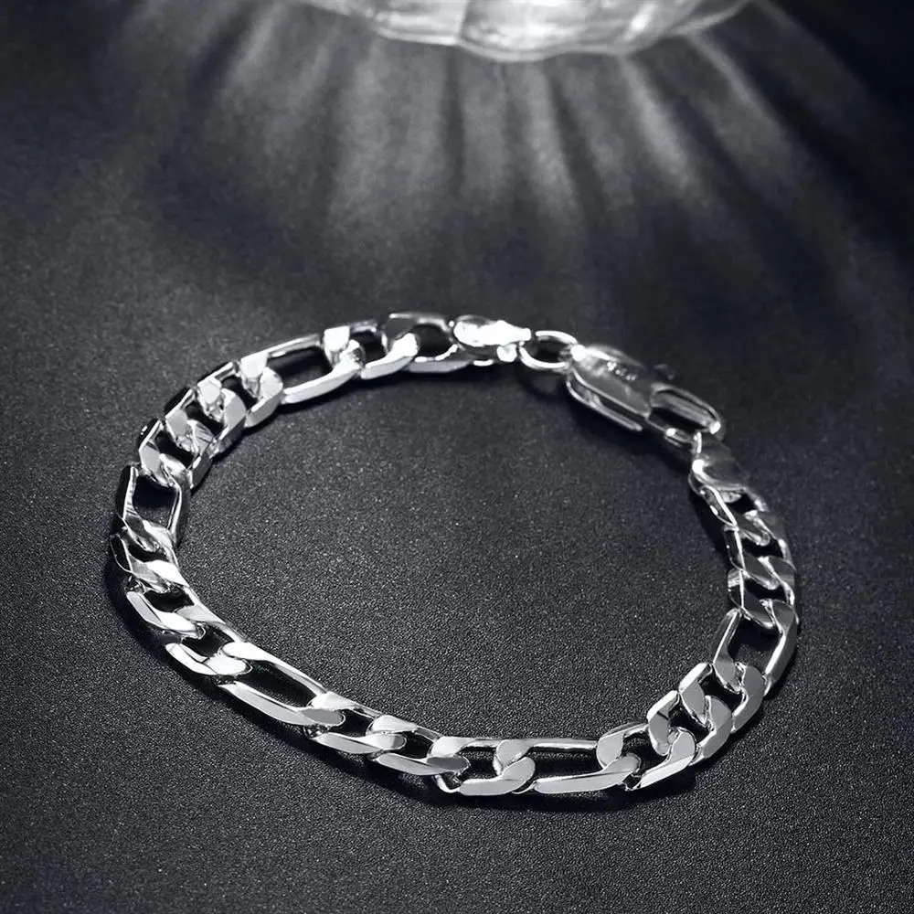 925 sterling Silver classic 8M - Men Accessories Chain And Bracelet review and price