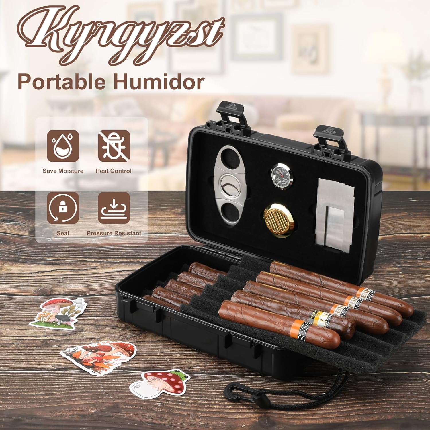 Portable Cigar Humidor Holds 1 - Men'S Accessories review and price
