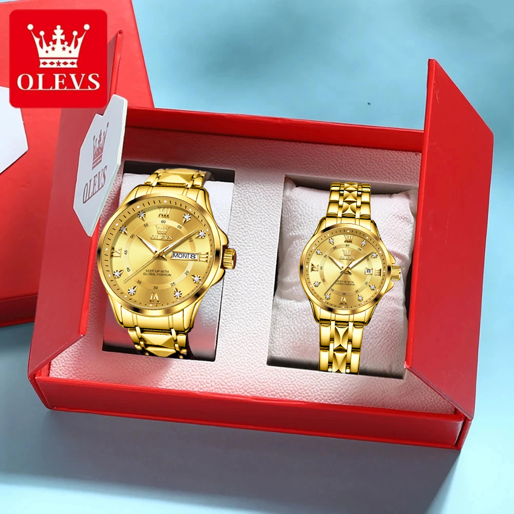 OLEVS 2906 Couple Watch Pair L - Men'S Accessories Display review and price