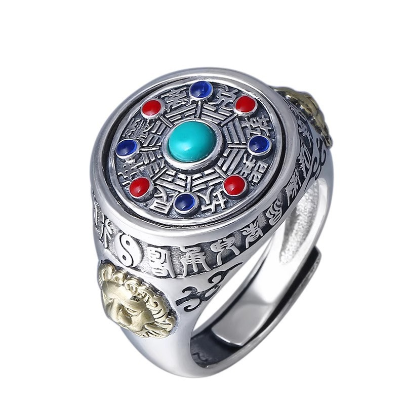 Ethnic Style Colored Enamel Ri - Men Accessories Ethnic review and price