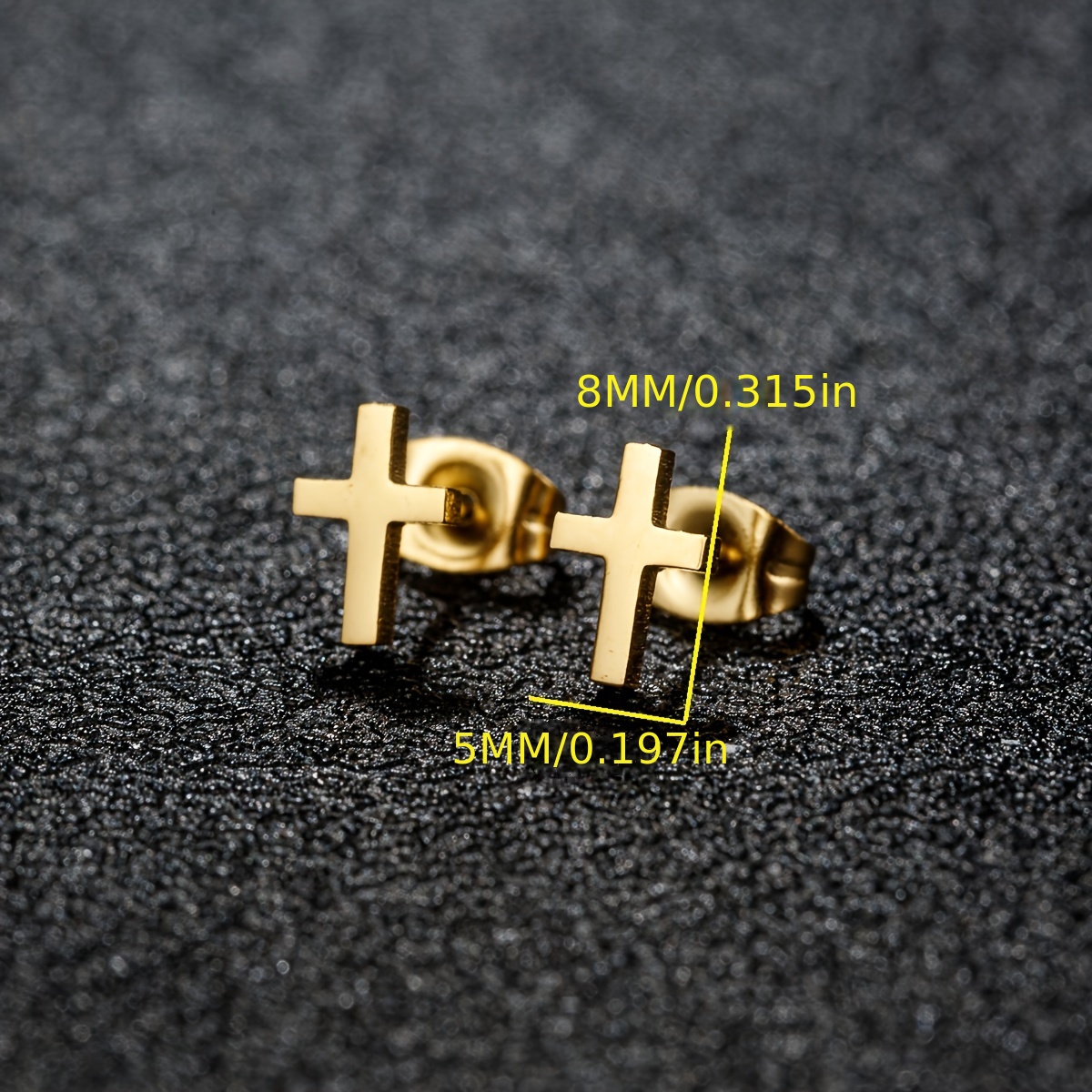 [Punk Cross Earrings] 1 Pair P - Men'S Minimalist Accessories review and price
