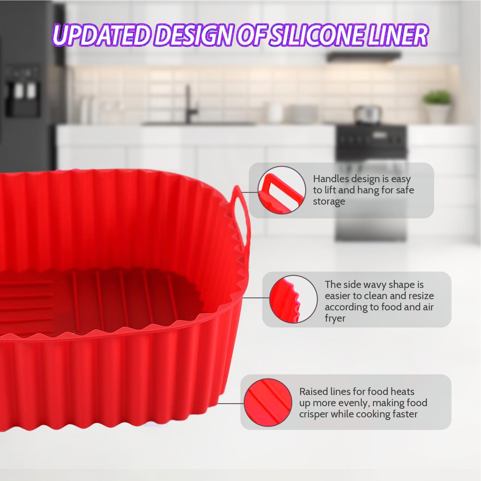 Air Fryer Silicone Liners Pot  - Men'S Accessories Tray review and price