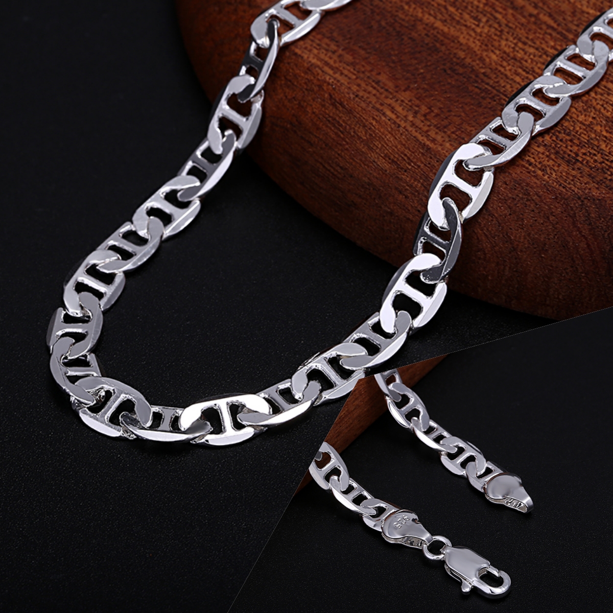 Luxury designer 925 Sterling S - Men Accessories Chain And Bracelet review and price