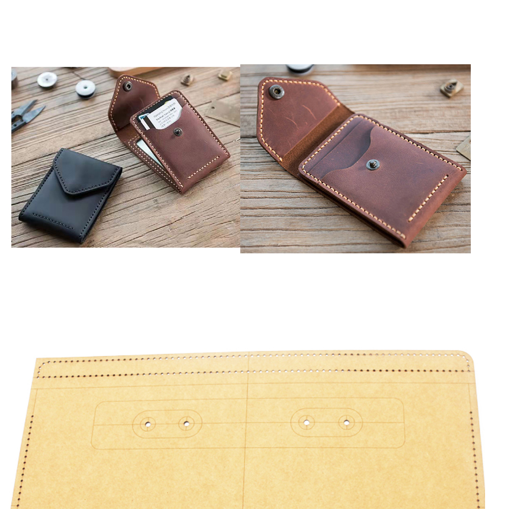 DIY leather craft folded cardh - Bifold Leather Wallet review and price
