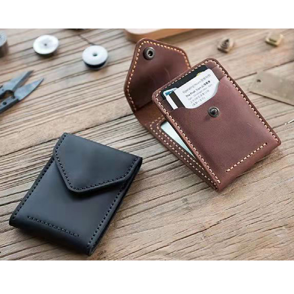 DIY leather craft folded cardh - Bifold Leather Wallet review and price