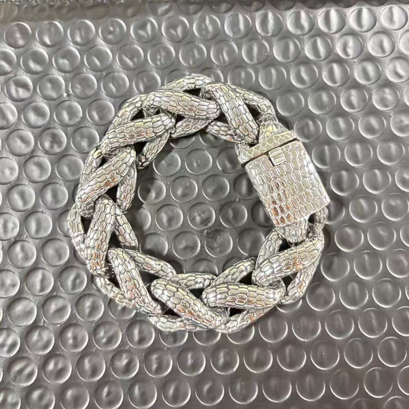 Kalen Snake Skin Cuban Link Me - Men Accessories Bd review and price